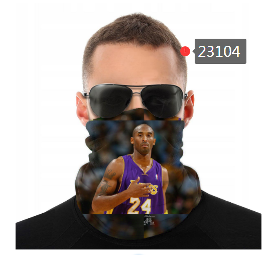 NBA 2021 Los Angeles Lakers #24 kobe bryant 23104 Dust mask with filter->nba dust mask->Sports Accessory